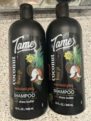 Tame Tropical Coconut Breeze Shampoo     Two 32 Fl Oz  for Sensitive skin 