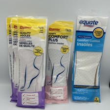 Premier Quality Insoles Comfort Cushion For Shoes Feet Lot of 5 Trimmable New