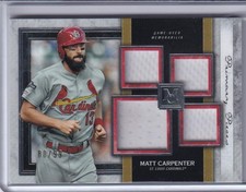 2020 Topps Museum Collection Matt Carpenter Quad Relics /99