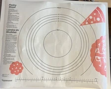 Vintage Tupperware Pastry Mat Pie Tart Pizza Sheet 1992 Dart Industries 22"x18"