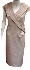 Lizabella Size 12 Taupe Dress Mother Of The Bride/groom Rrp £380
