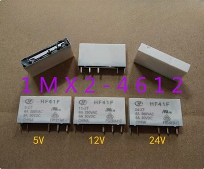 2pcs new  HF41F 5-ZT 5V 6A five-pin *uq