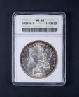 1921-D $1 Morgan Silver Dollar ANACS MS62 Old Soapbox Holder DCB423