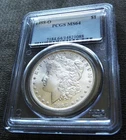 1888 O MORGAN SILVER DOLLAR ~ PCGS MS64 ~ LIGHT BLUE LABEL ~ A REAL BEAUTY.