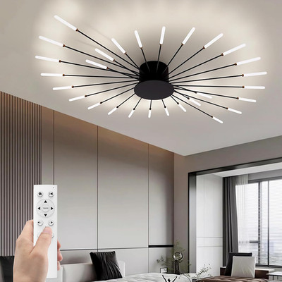 Flush Mount Deckenleuchte Café Premium Hängend Lüster 28 Light Mit Fernbedienung