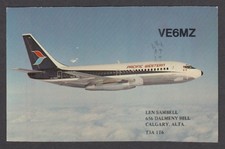 VE6MZ Len Sambell 656 Dalmeny Hill Calgary Alberta Canada QSL postcard 1978