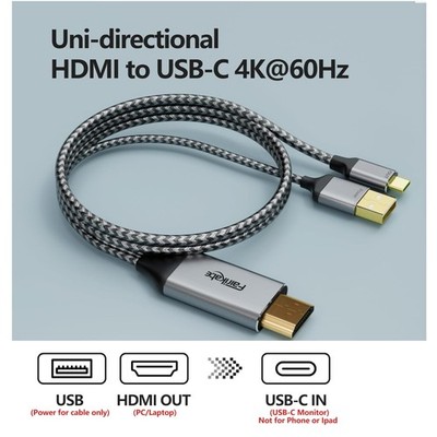 HDMI to USB C Cable for Xreal, Nreal, Rokid