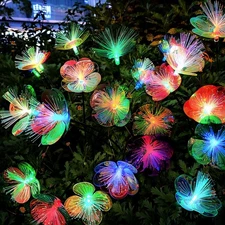JJGoo 2 Pack Solar Garden Lights, Solar Flower Swaying Light for Outside, New...