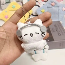 Cute Kitten Plush Keychain Soft Stuffed Bag Charm Backpack Pendant