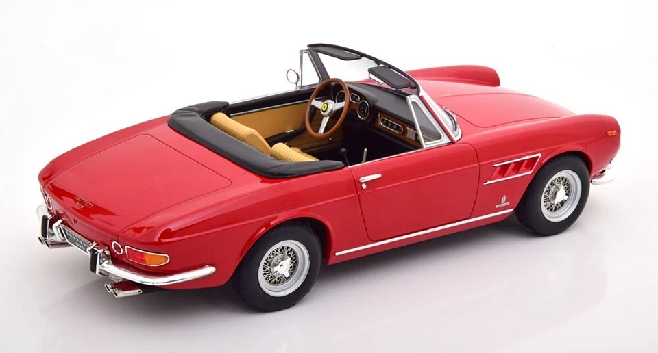 1964 FERRARI 275 GTS SPYDER PININFARINA RED ON TAN 1:18 by KK SCALE MODELS - Image 3 of 4
