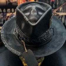 2024 Halloween Nuevo Sombrero Calavera Europa Occidental Sombrero de Vaquero Sombrero de Pelota Sad Reaper