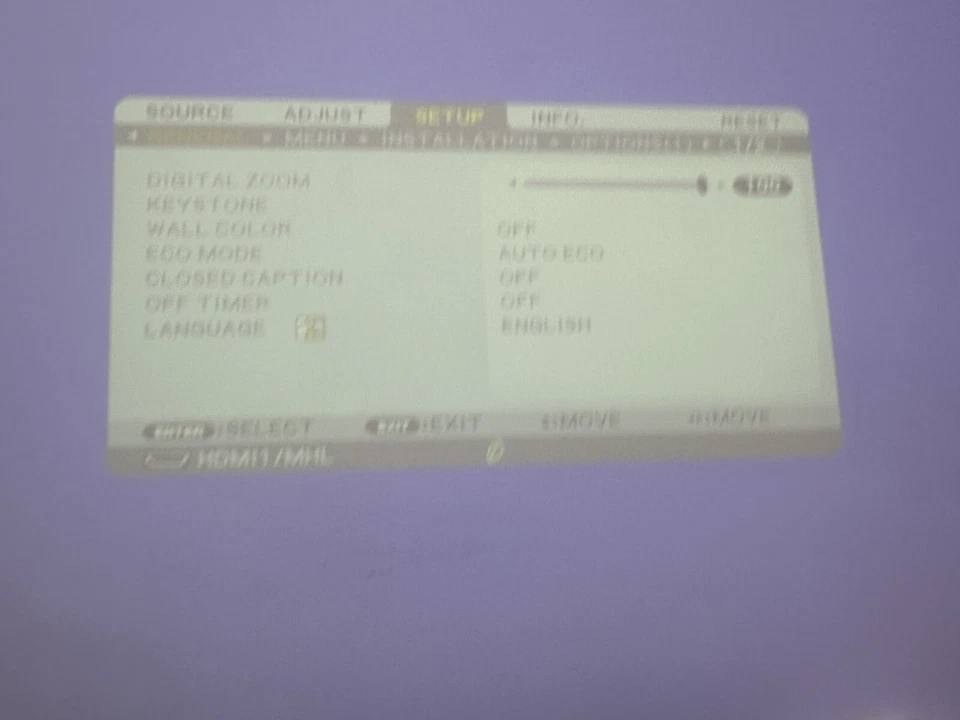 NEC UM301W HDMI USB Ultra Short Throw Projector 2609 Lamp Hours with Camera - Image 3 of 4