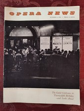 Rare METROPOLITAN OPERA NEWS October 8 1960 Clifton Fadiman Dorothy Kirsten Rare METROPOLITAN OPERA NEWS October 8 1960 Clifton Fadiman Dorothy Kirsten