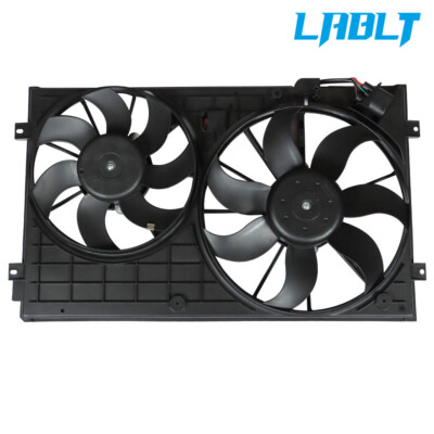 LABLT Radiator AC Condenser Cooling Fan For 2005-2015 Volkswagen Golf