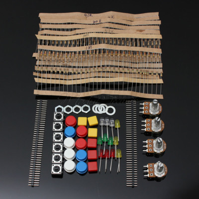 Electronic Parts Pack KIT für ARDUINO component Resistors Switch Button