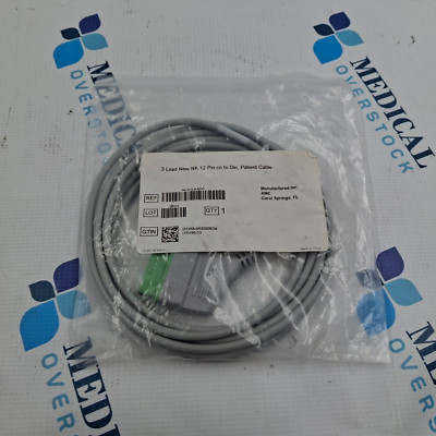 Nihon Kohden 3 Lead 12Pin cn to din ECG CABLE, NEONATAL NK-ECG-N-ADVT