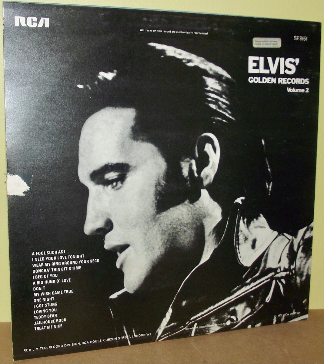 ELVIS PRESLEY GOLDEN RECORDS VOLUMEs 1, 2 & 3 ORANGE Labels | eBay