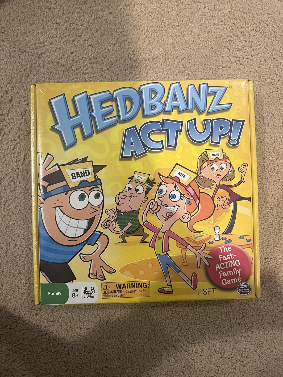 Hedbanz Act Up The Fast Acting Family Board Game Spin Master Games New