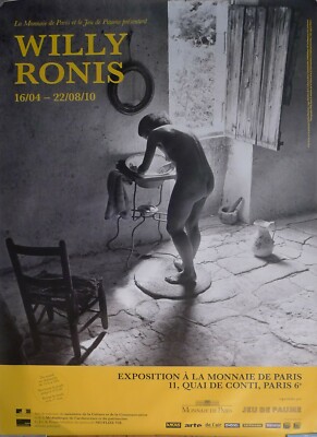 WILLY RONIS 2010 - PHOTOGRAPHY/ NAKED WOMEN - RARE ORIGINAL FRENCH ROLLED POSTER