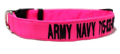 Collares y correas de 1" bordados personalizados SOLO TEXTO para perros! ¡Hecho en Estados Unidos! ¡Envío 24 horas! - Imagen 19 de 29