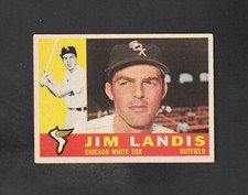 1960 Topps Jim Landis #550 ~ High Number ~ Nice Card
