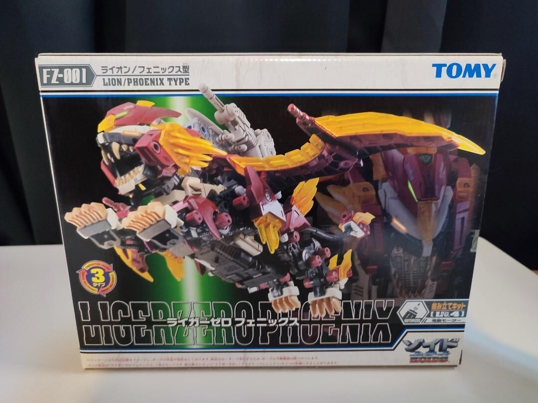 Zoids Fusers FZ-001 Liger Zero Phoenix w/ Box Tomy Japan