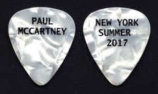Paul McCartney New York Summer 2017 White Pearl Guitar Pick 2017 One On One Tour