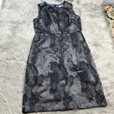 LOFT Womens Gray Marble Sleeveless Dress Size 4