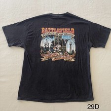Vintage Harley Davidson Battlefield Gettysburg PA 2000 Size XL Made In USA