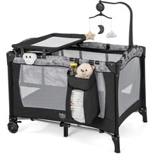 3 in 1 Pack and Play, Portable Baby Playard with Bassinet, Changing Table