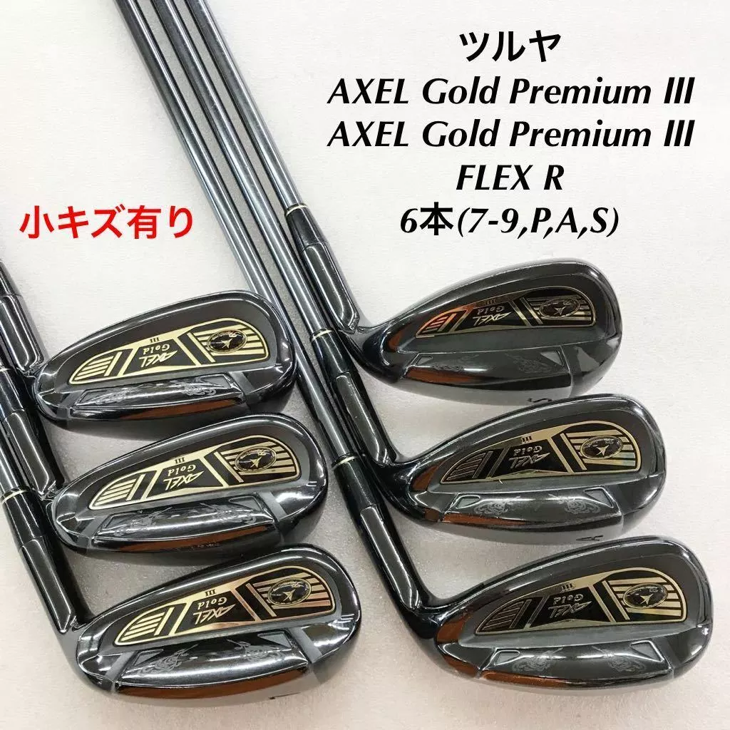 Golf Iron Set Tsuruya AXEL Gold Premium ⅢOriginal Carbon (R) 6pcs