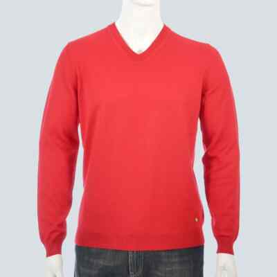 New Hugo Boss men red knitted knitwear golf pro jumper cardigan