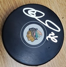 Autographed MATTHEW BARNABY Chicago Blackhawks Hockey Puck w/Show Ticket
