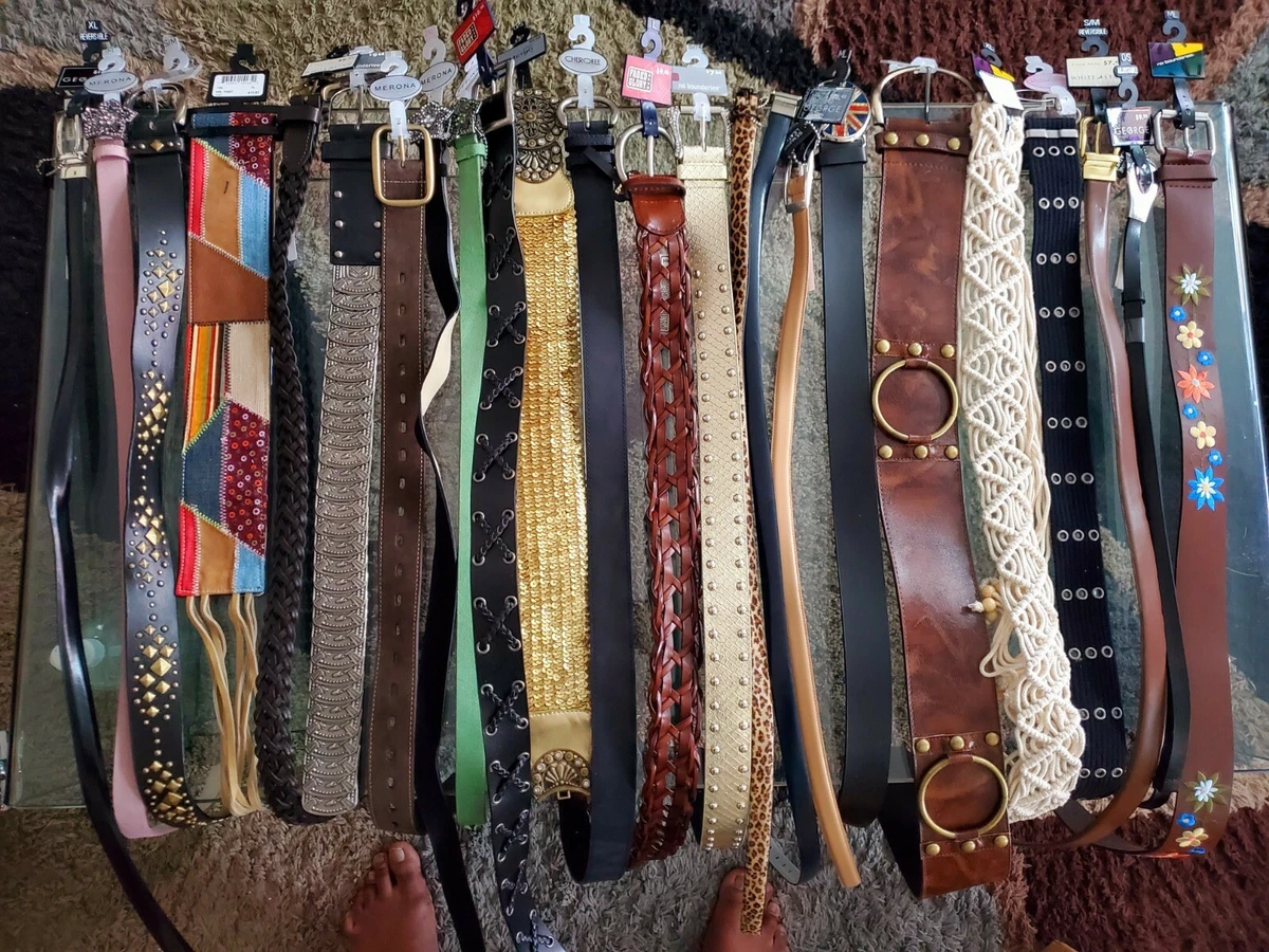 FASHION BELTS WHOLESALE LOT OF 100 MIX COLORS Amazon.com: SUGOWEAR Woven Multicolor Belt for Women Fashion  main image 3