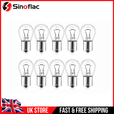 10x 382 P21W 12V 21W BA15s Stop Brake Indicator Bulbs Single Filament