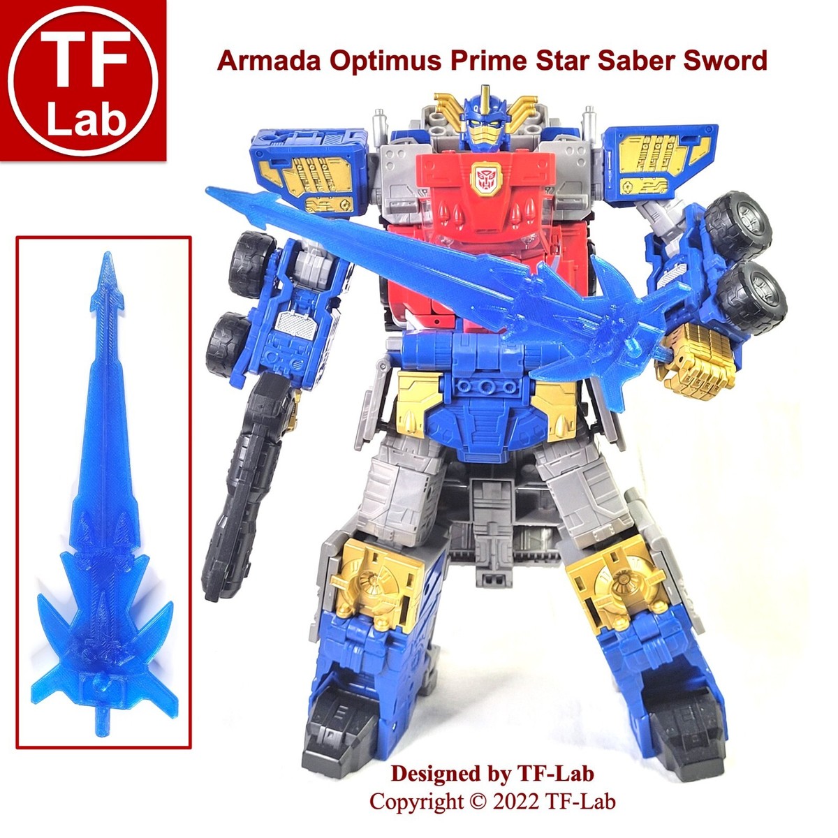 Star Saber Sword Upgrade Kit for Transformers Legacy Armada Optimus Prime