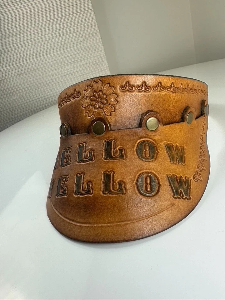 Cosplay CUERO AMARILLO SUAVE Pop Sol VISOR SOMBRERO ESPALDA AJUSTABLE Regalo de Navidad Foto 3 de 4