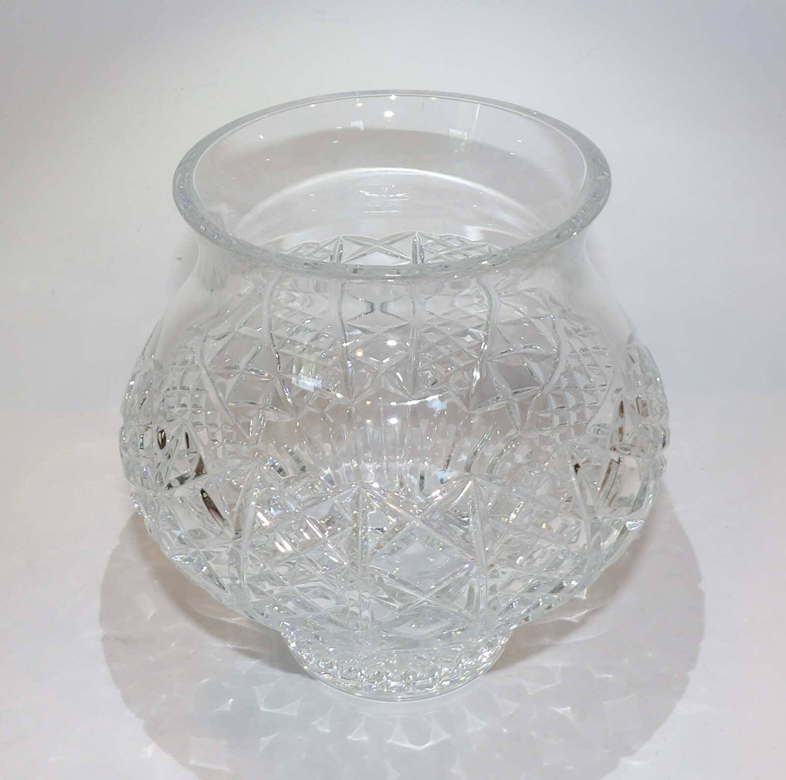 EXQUISITE WATERFORD CRYSTAL FLEUROLOGY 7" LIZ CACHEPOT VASE eBay