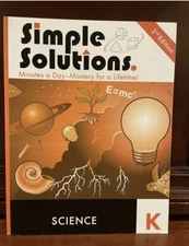 Simple Solutions Kindergarten Science Minutes A Day K Workbook Homeschool