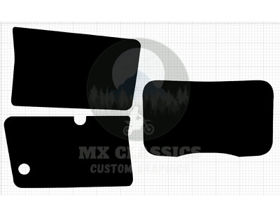 Honda XR 200R black graphics decals 1984 - 2000