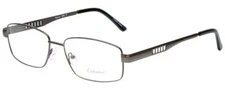 Enhance Mens BIG&TALL EN3858-GNS-59 mm Designer Reading Glasses Gun Metal Silver
