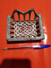 Ancien Porte Savon Fonte Émaillée