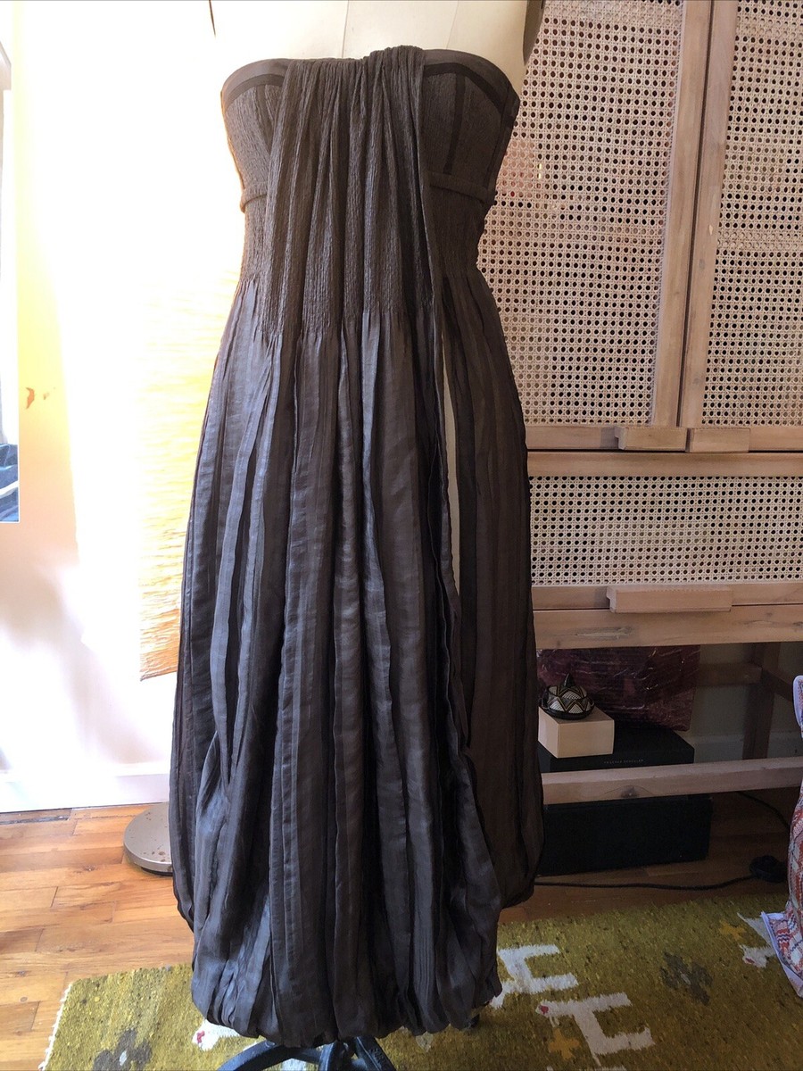 rachel roy silk dresses $430 Rachel Roy Washed Silk Floral Long Sleeve short Dress 2 knee-length