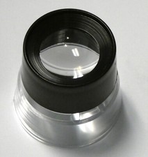 Coin stamp rock circuit inspection 10X loupe stand magnifier magnifying glass 1"