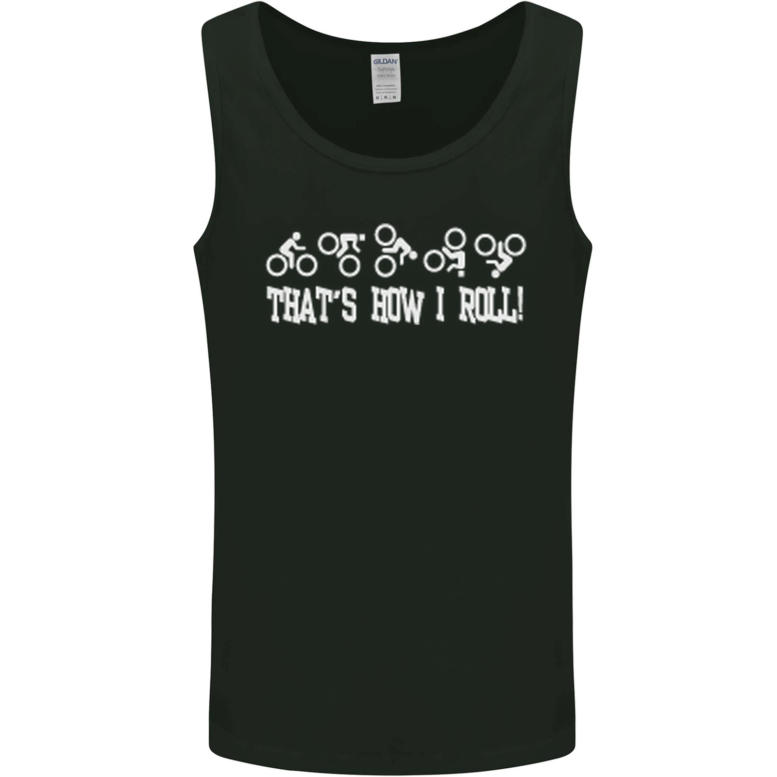 Thats how I Roll Bike Fun Cyclist Funny Mens Vest Tank Top