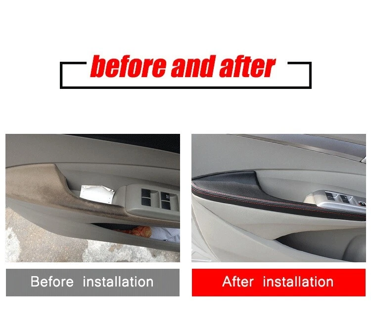 Juego de cubierta protectora reemplazada para tapa de panel de puerta Honda City 2008-2014 Foto 3 de 4