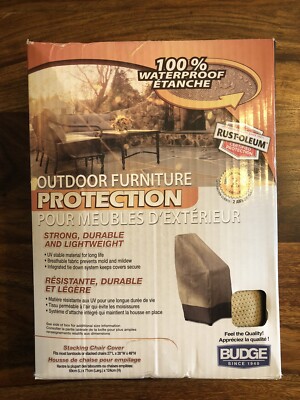 Budge Rust-Oleum Stacking Chair Cover - Beige/Brown (P1A01SFRC-C) | eBay