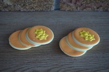 PLAY FOOD Kitchen Plastic CDI McDonalds HOT CAKES Pancake Yellow SET Lot Toy Fun