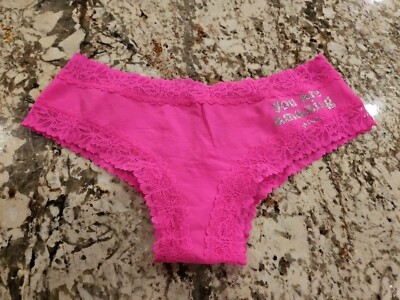 Victoria's Secret Lace Trim Cheekster Panty ''You Are Amazing''