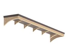 Ratio 205 - Station Building Canopy (Only) N Gauge - Plastic Kit  +Plus Post 2nd